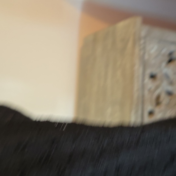 Ambiance Black Lace Overlay Long Sleeve Top With V Back and Lace Detailing. NWOT - Picture 10 of 17